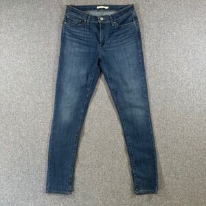 Levi's Jeans Women 29 711 Skinny Filiforme Blue Stretch Denim Excellent